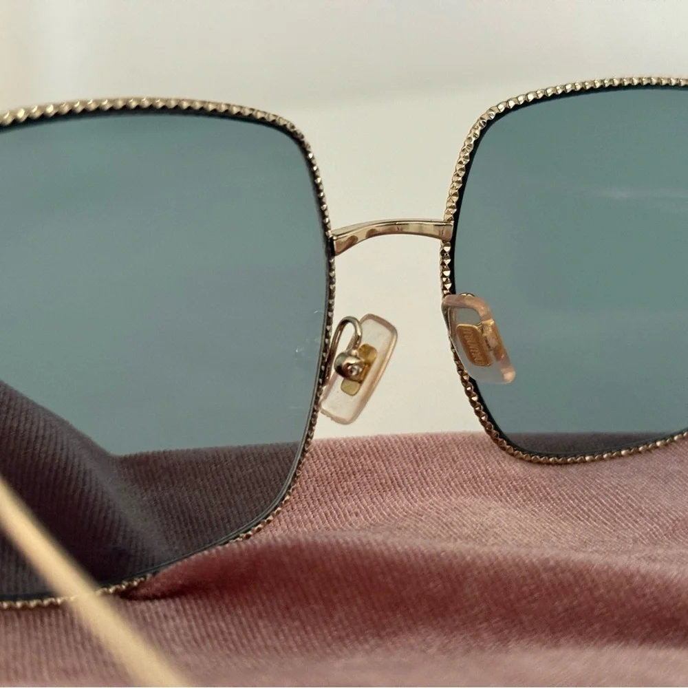 Miu Miu square embellished sunglasses NWOT